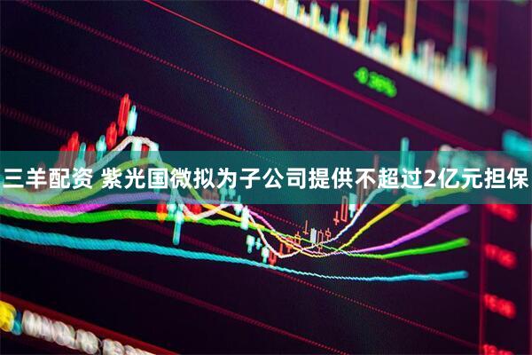 三羊配资 紫光国微拟为子公司提供不超过2亿元担保