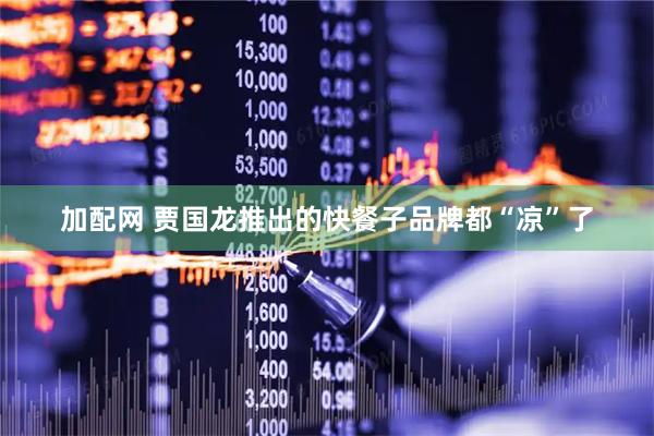 加配网 贾国龙推出的快餐子品牌都“凉”了